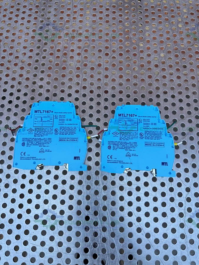 Used Lot of 2 - Measurement Technology MTL7167+ Shunt-Diode Safety Barrier