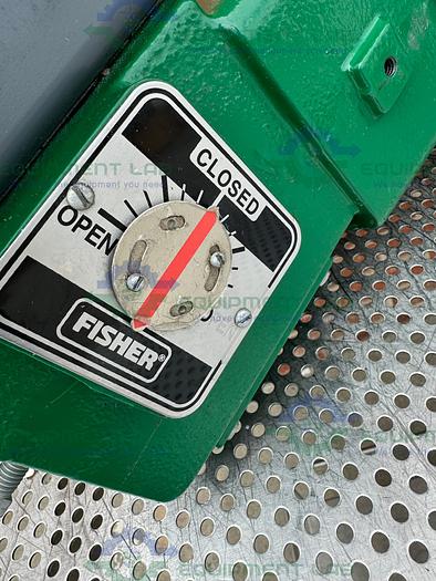 Used Fisher Controls V150 Stainless Steel 1" Air Operated / Pneumatic Vee-Ball Valve