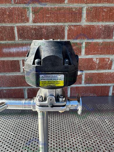 Used ITT Pure Flo Advantage 6 -Way Diaphragm Valve w/  1"  Sanitary Fitting