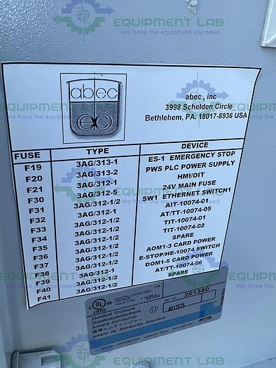 Used Industrial Control Panel 8017575 Standard Enclosure 12" x 24" x 24"
