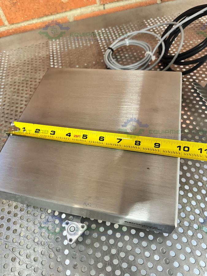 Used Minebea Intec CAPS1U-20CC-LU Stainless Steel Scale 10x10 w/ MIS2UR-V2, 30 LBS