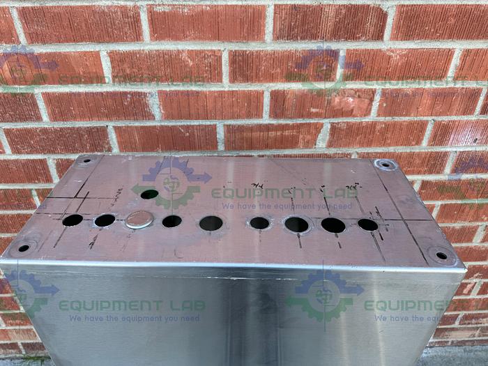 Used Stainless Steel  Industrial Control Panel Enclosure 11" x 24" x 48"