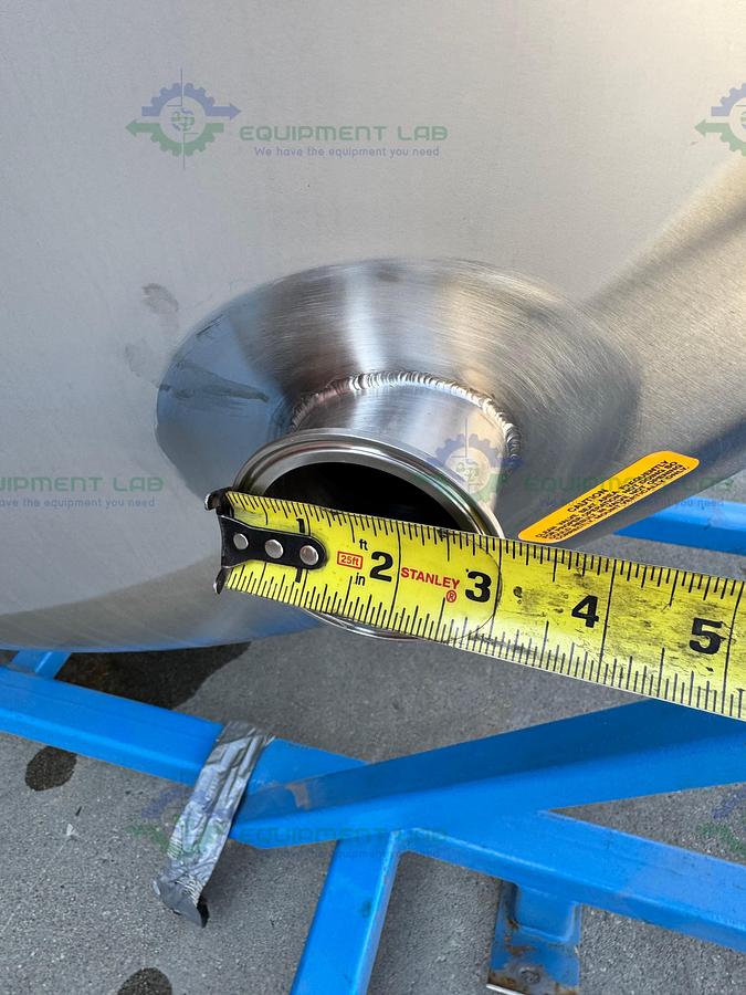 1000 Gallon Stainless Steel Jacketed Vessel / Holding Tank