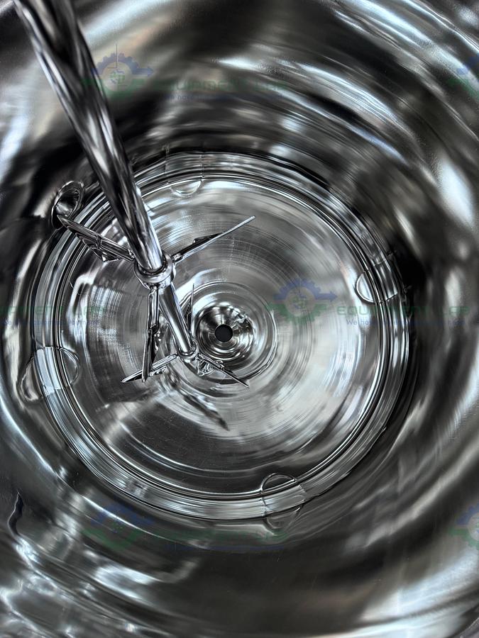 Used Feldmeier 400 Liter Stainless Steel Jacketed Reactor 100 PSI/FV w/ 3 HP Motor