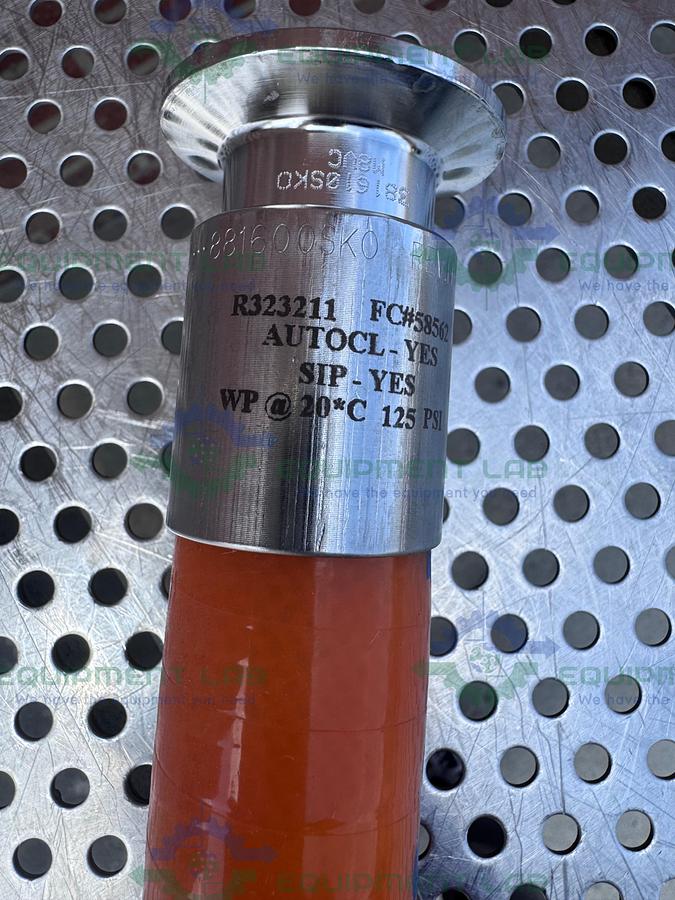 Used Saint Gobain HOSSMP-16 Pure Fit 36" Hose w/ 1" Sanitary Fitting 125PSI at 20°C