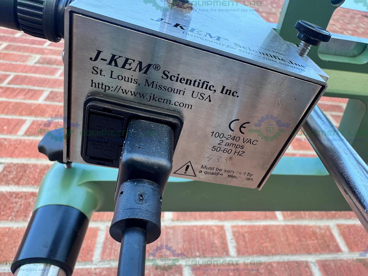 Used Chemglass 20 Liter Jacketed Glass Reactor w/ J-Kem Overhead Stirrer