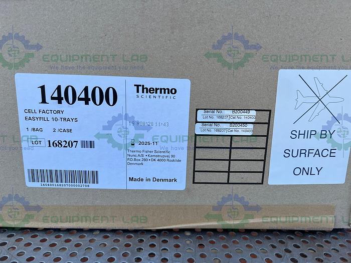 Box of 2 - Thermo  140400 Cell Factory Easy Fill 10-Trays