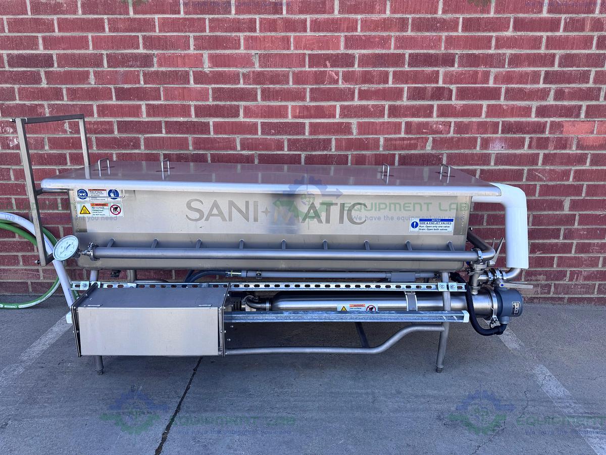 Used Sani Matic Stainless Steel 350 Liter COP System Parts Washer Skid