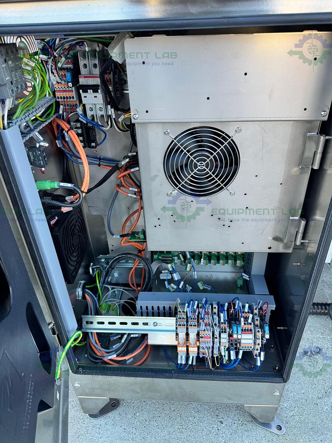 Used Redemac Stainless Steel Dual Conveyor Packaging Machine w/ Optel PharmaProof