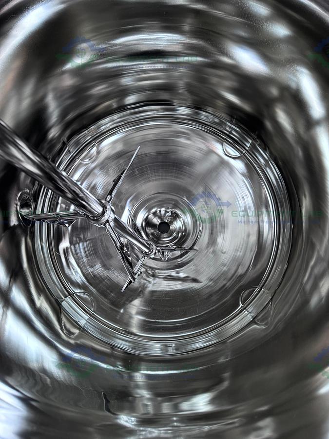 Used Feldmeier 400 Liter Stainless Steel Jacketed Reactor 100 PSI/FV w/ 3 HP Motor