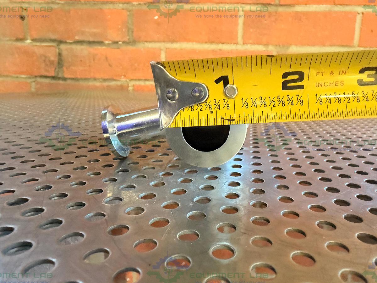 Used Nor-Cal Products ESVP-0752-NW8 Right Angle Valve w/ KF 16/10 Vacuum Fitting