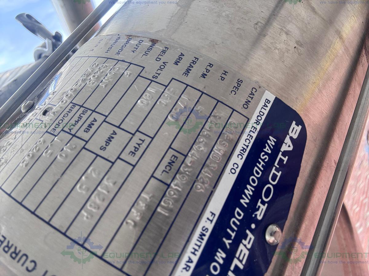 Used Feldmeier 1000 Liter Stainless Steel Jacketed Reactor 50 FV PSI w/ 0.5 HP Motor