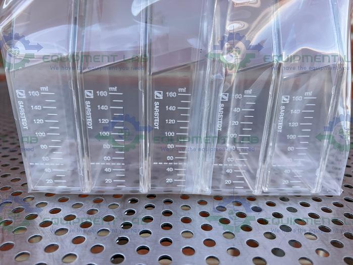 Used Box of 100 - Sarstedt  83.3911.002 Cell Culture Flasks T75 Standard Filter Cap