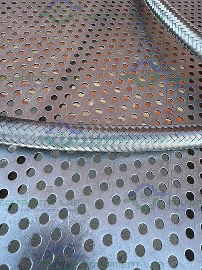 Used Unbranded Stainless Steel Braided Hose 63" w/ Threaded to 1" Sanitary Fitting