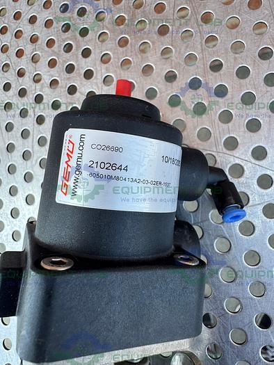 Used 2 Gemu Stainless Steel  3-way Diaphragm Valve w/ 1/2" Sanitary Fitting