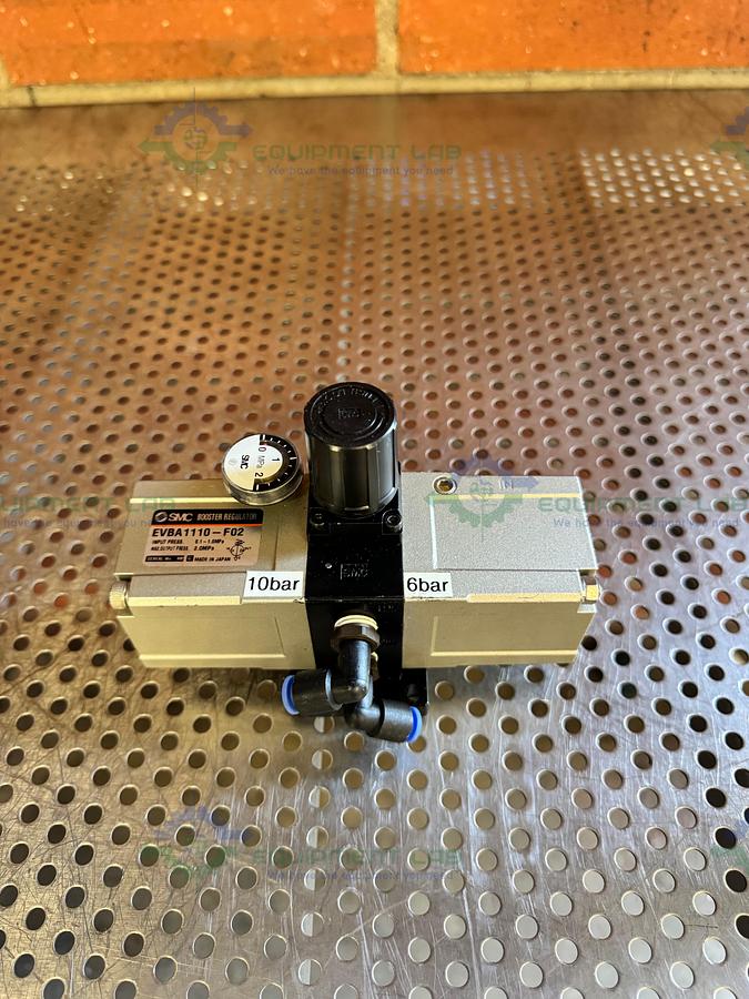 Used SMC EVBA1110-F02  Pneumatic Booster Regulator / Booster Cylinder  0.1-1.0 MPa