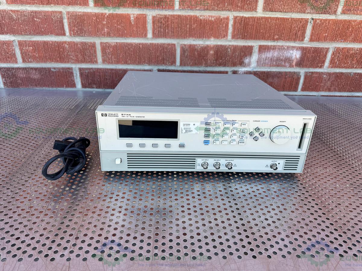 Used HP Hewlett Packard 8114A High Power Pulse Generator 100V / 2A