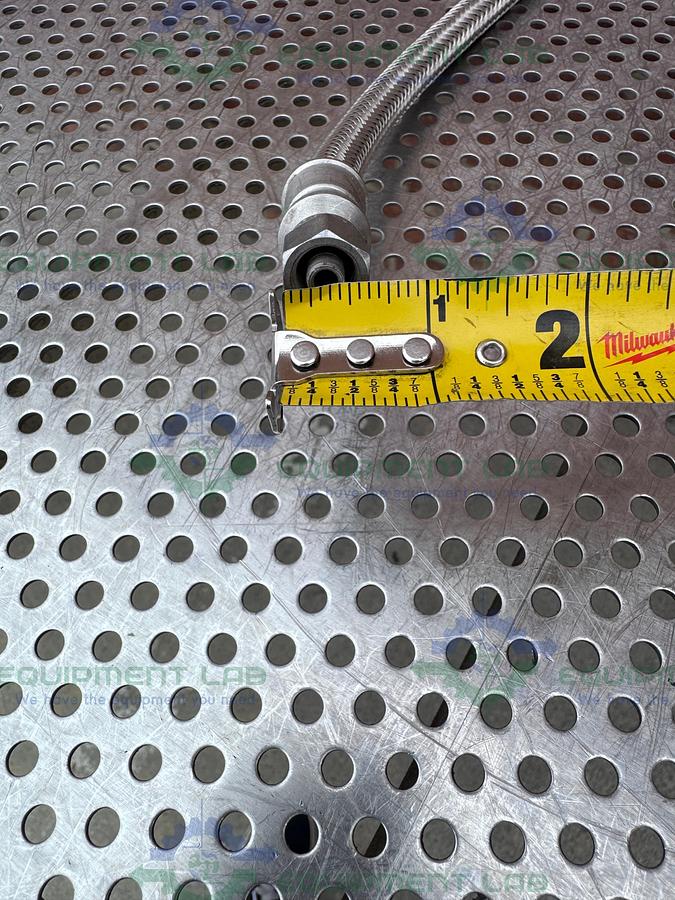 Used Unbranded 36" Stainless Steel Braided Hose w/ 1/2" NPT Fittings