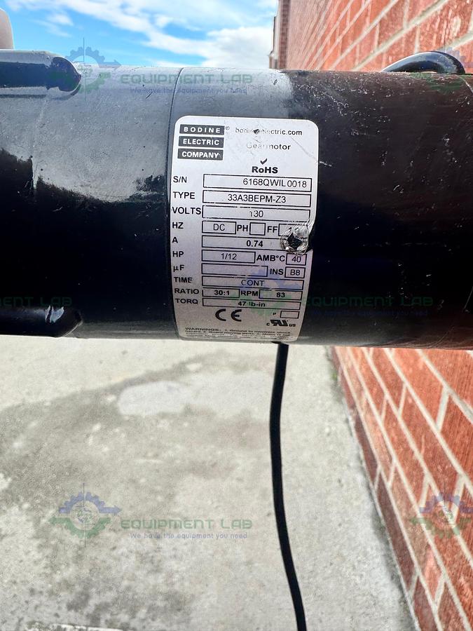  for parts or not working Dabrico Stainless Steel Reflow Surge Accumulation Feed Table Conveyor 46" x 84"