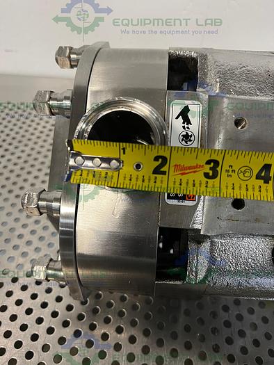 Used Waukesha Cherry Burrell  0187UL Rotary Lobe Pump w/ Stainless 1.5 HP Motor