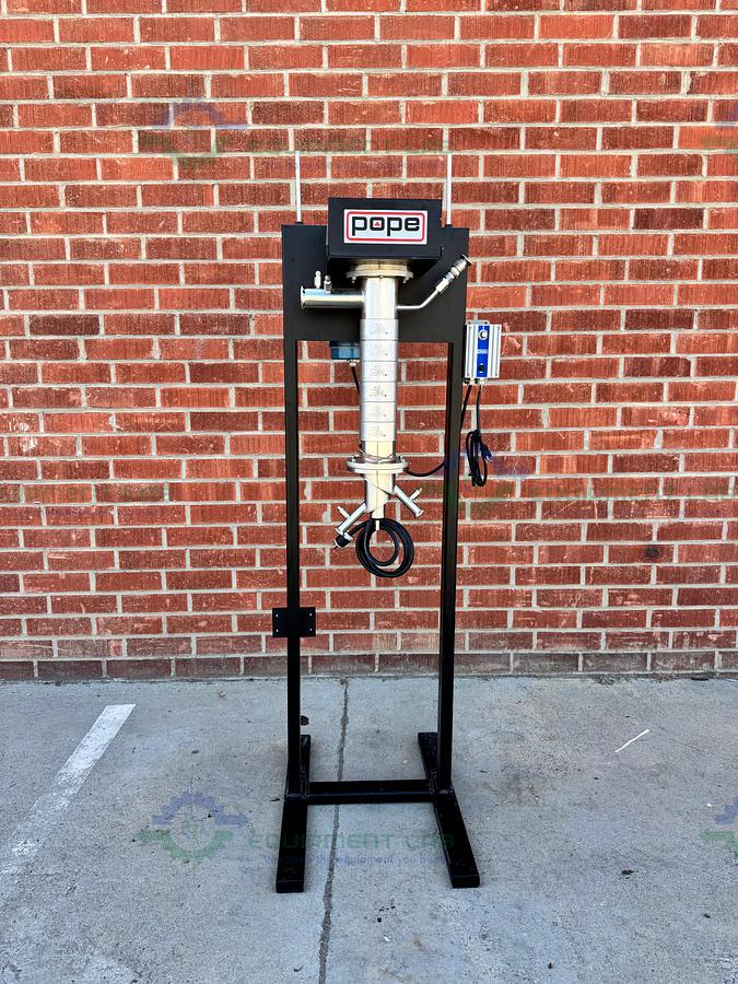 for parts or not working Pope Scientific 4" Wiped Film Evaporator Frame w/ Graham 6017 Motor 1/3 HP