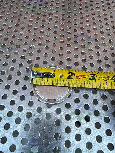 Used Lot of 10 - 316 Stainless Steel 2" Sanitary Fitting End Cap