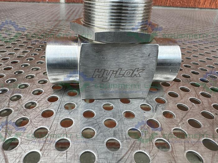 Used Hylok B4VF-8N Stainless Steel Valve w/ 1/2" NPT Threaded Fitting