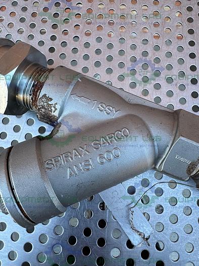 Used Spirax Sarco ANSI 600 A351 CF3M Steel Strainer w/ 1" Sanitary to Quick Connect