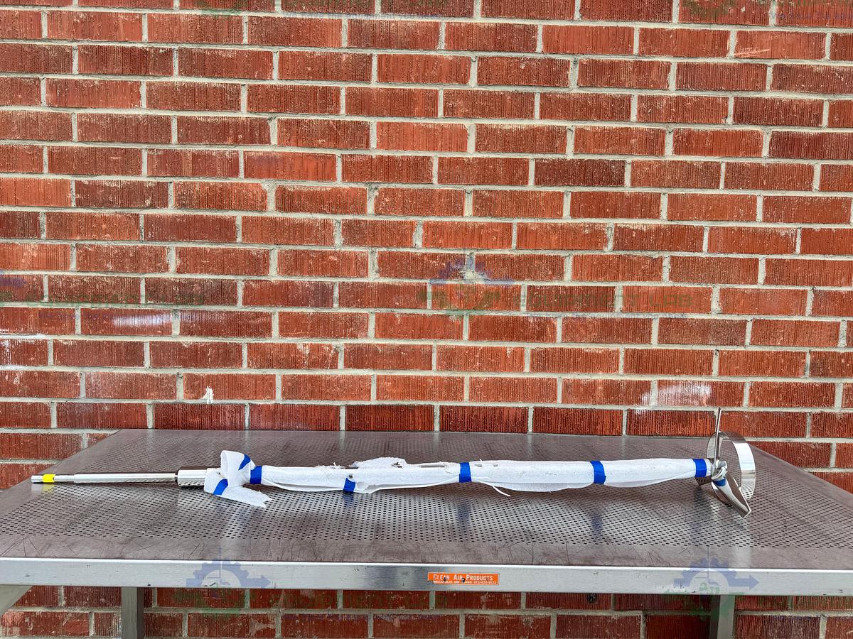 SPX Stainless Steel Mixing Tank Impeller  65"  x 10" x 1" w/ Flange Fitting