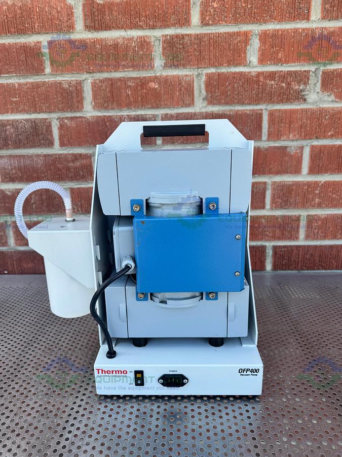 Used Thermo Fisher OFP400-115 Oil Free Vacuum Pump 115V 50/60 Hz, 2 Amp