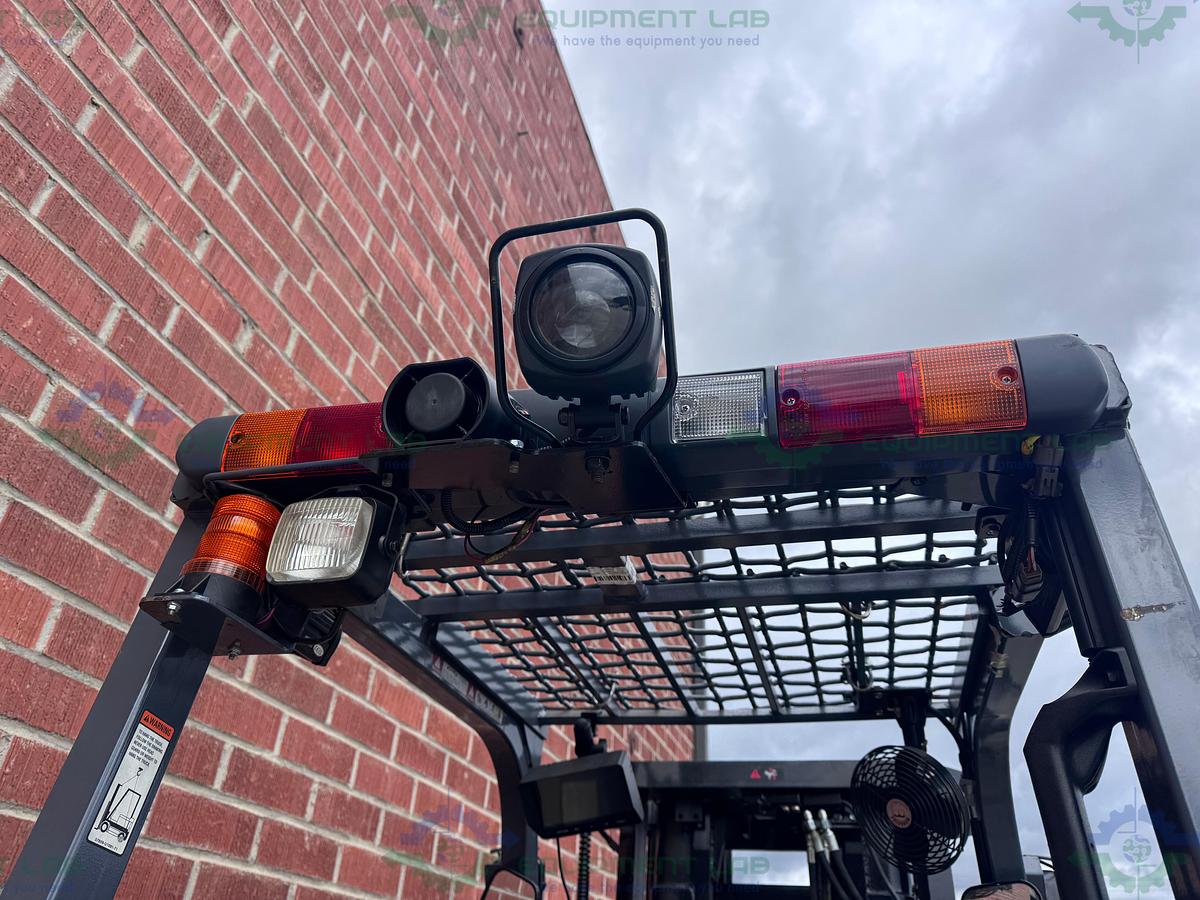 Used Toyota 8FBCU25 Electric Forklift 5000 lbs Capacity 4 Stage Mast w/ Charger