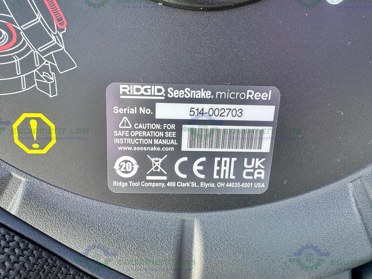 Used Ridgid SeeSnake MicroReel CA Diagnostic Pipe Inspection Sewer Camera 100' Cable