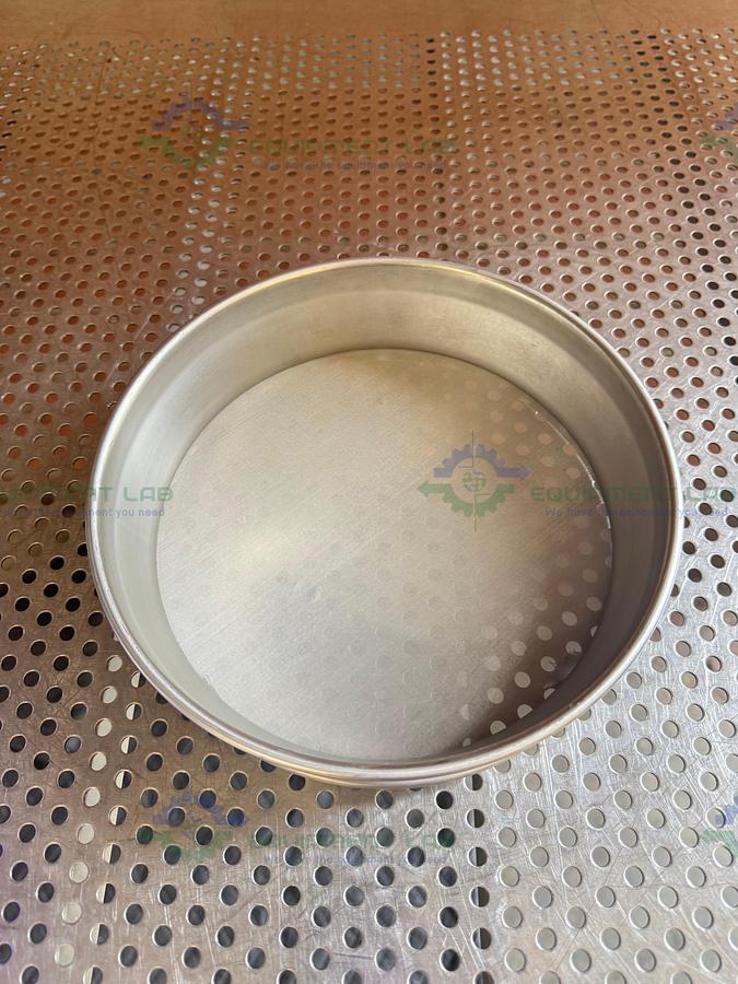 Used Retsch Sieve Frame and Screen, 8" Diameter x 2" Deep, 63um Mesh Size