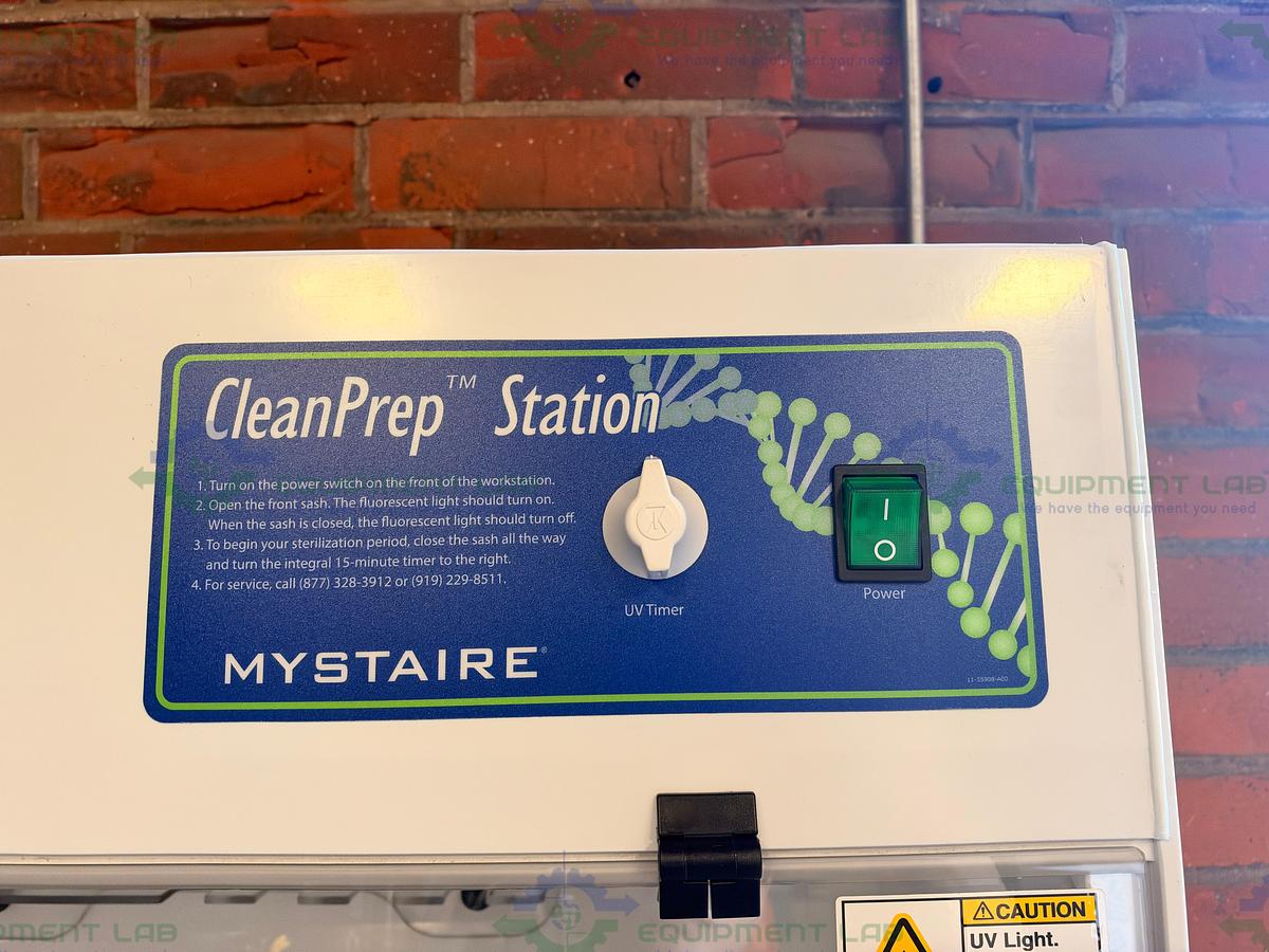Used Mystaire MY-DB36 Clean Prep 36" PCR Workstation w/ UV Timed Light
