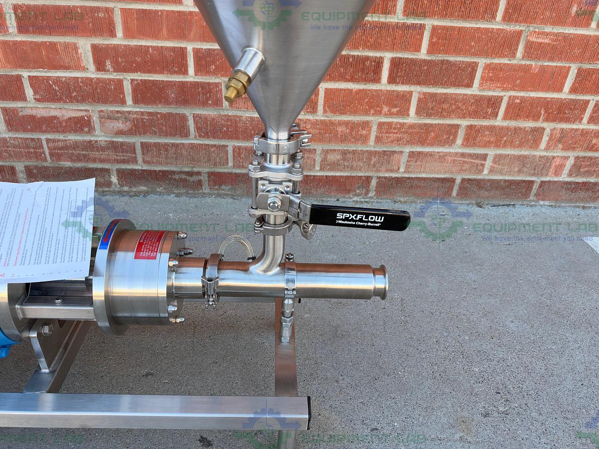 Used Silverson FMX25 High Shear Powder to Liquid Mixer 7.5 HP Motor w/ Powder Hopper