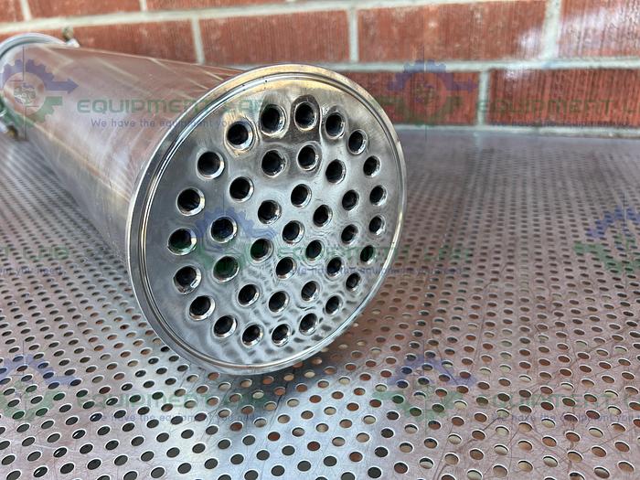 Used Unbranded Stainless Steel Shell and Tube Heat Exchanger 6" x 40"
