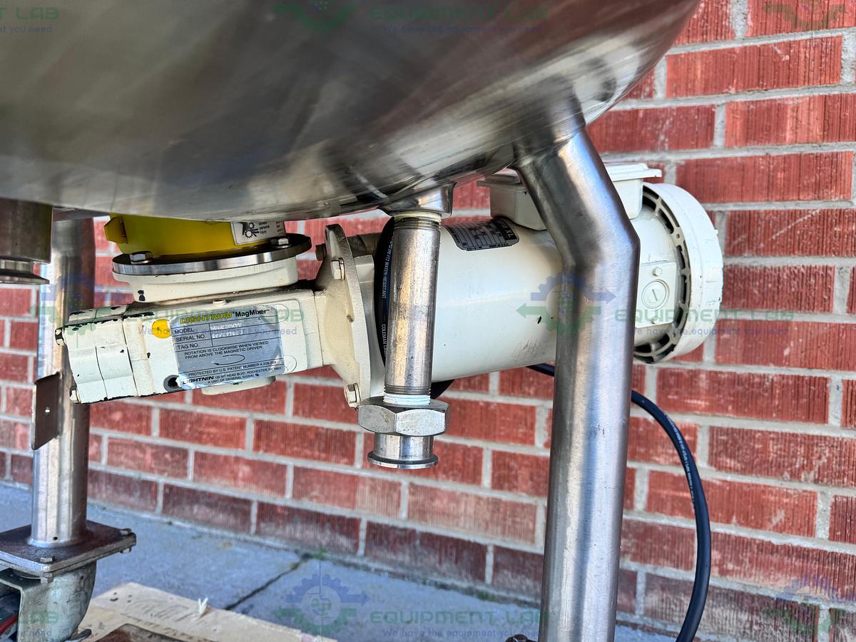 Used Northland 450 L  Jacketed Reactor FV/ 50 PSI  w/ Dual Mixer 3/4 HP, 1/3 HP, VFD