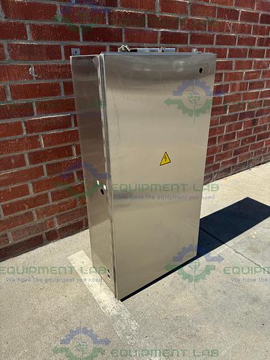Used Unbranded Stainless Steel Industrial Control Panel Enclosure 12.5" x 24" x 50"
