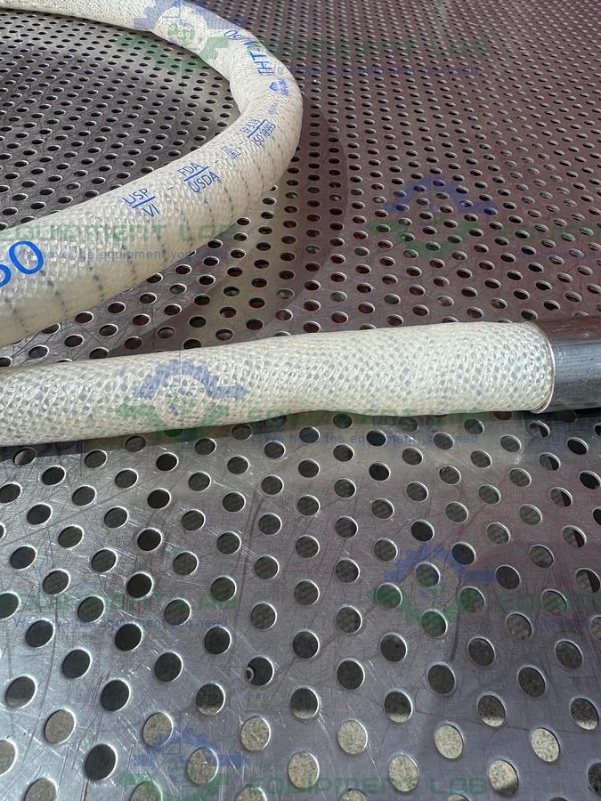 Used Sani Tech  STHT-W-0750 96" Silicone Hose w/ 3/4" Sanitary Fitting