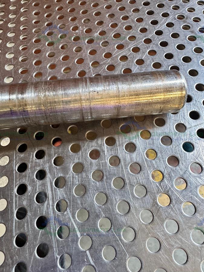 Used 39" Stainless Steel Mixing Shaft 1" Diameter w/ 8" Impeller