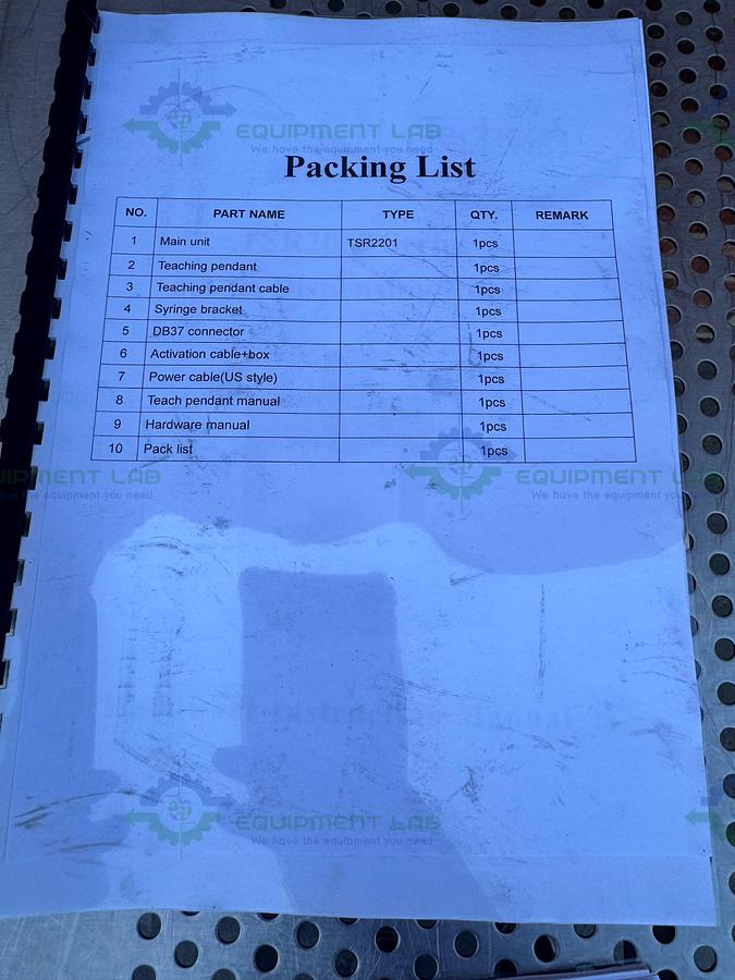 Used TECHON TSR2201 Dispensing Robot 3-axis 200mm X 200 mm