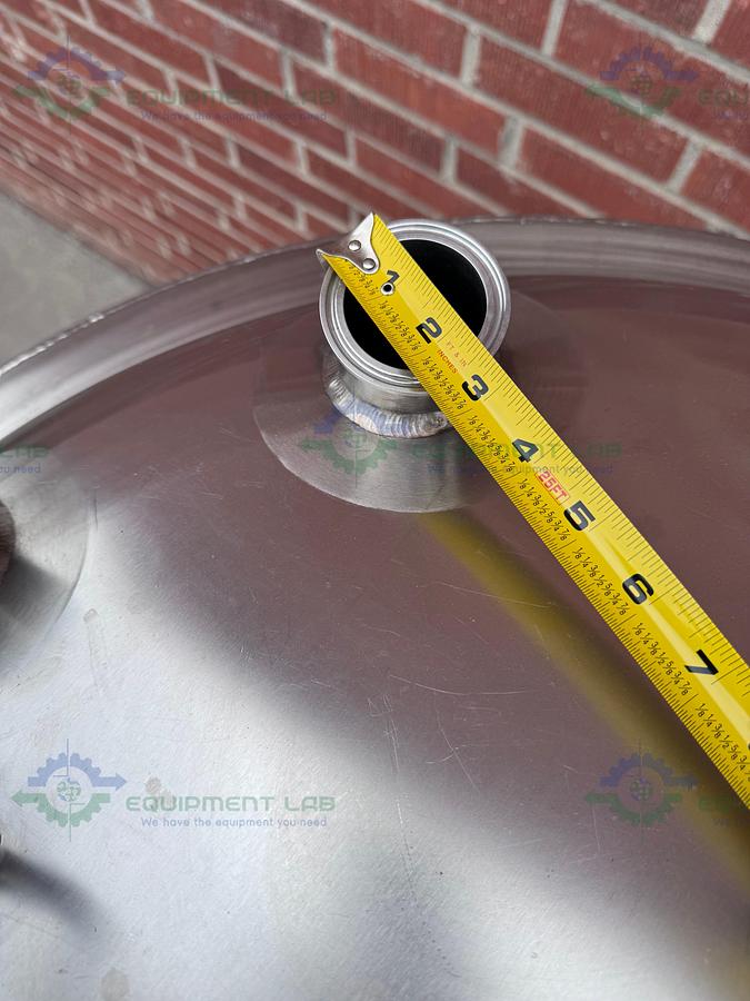 Used Feldmeier 1000 Liter SS Jacketed Reactor 50 FV PSI w/ VFD, 0.5 HP Bottom Mixer