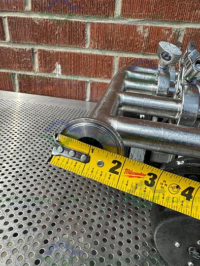 Used 5 ITT Pure Flo Advantage Stainless Steel Diaphragm Valve w/ 1" Sanitary Fitting