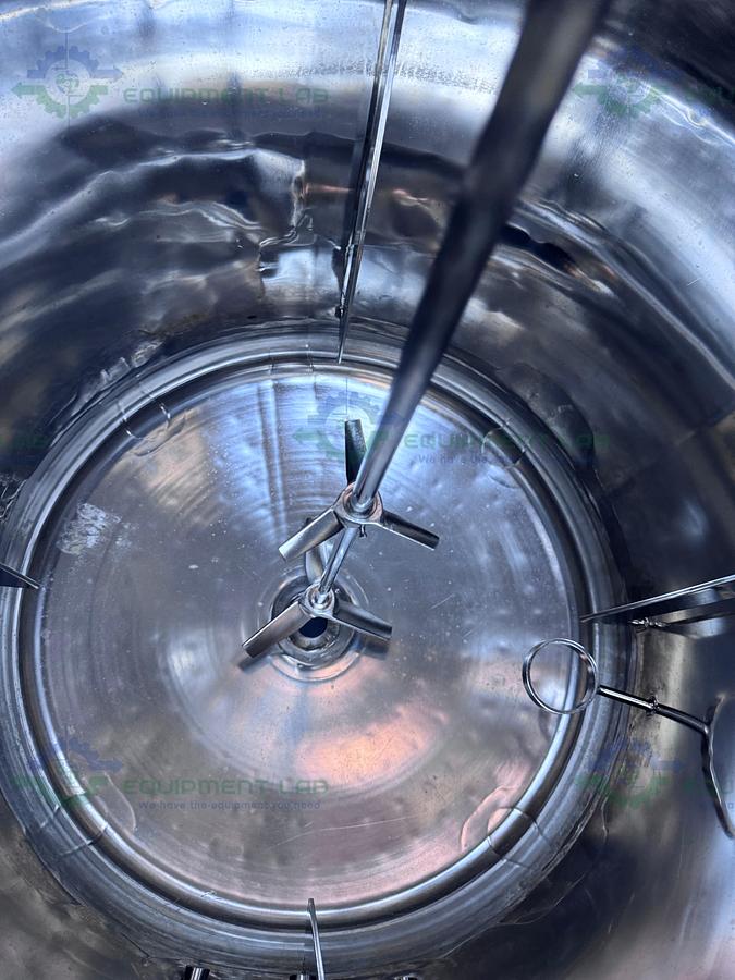 Used Precision Stainless 600 Liter Stainless Steel Jacketed Reactor 50 PSI