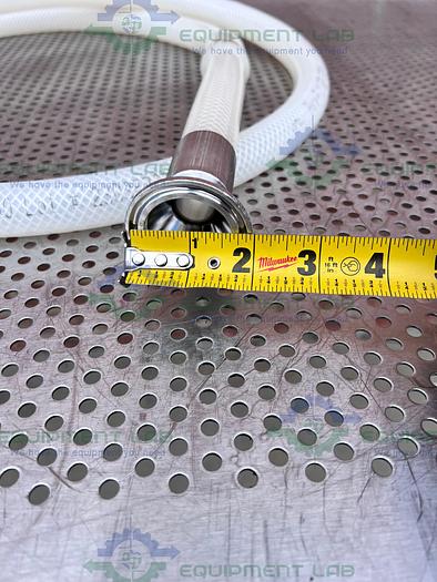 Used Saint Gobain SBP 0750 Pure Fit 96" Hose w/ 3/4" to 1 1/2" Sanitary Fitting 90PSI