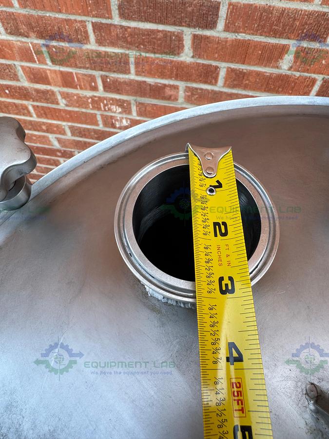 Used Unknown Brand 300 Liter Mixing Tank w/ Lenze 3 Phase Motor, Impeller