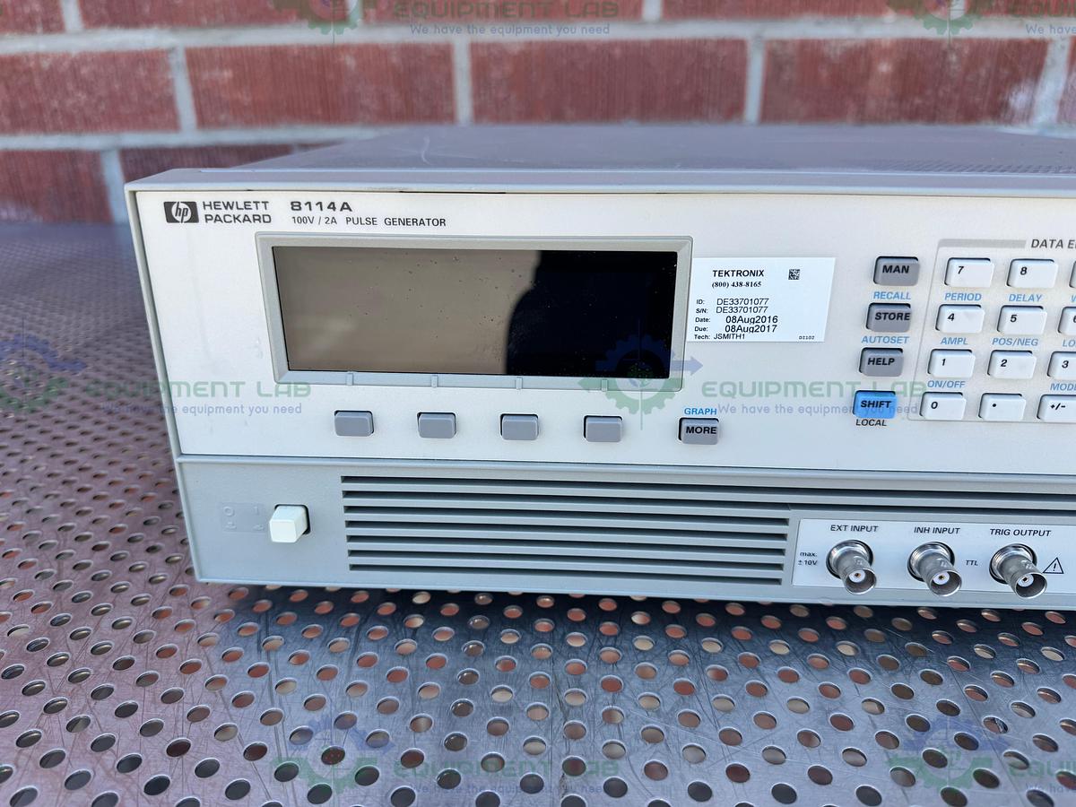 Used HP Hewlett Packard 8114A High Power Pulse Generator 100V / 2A