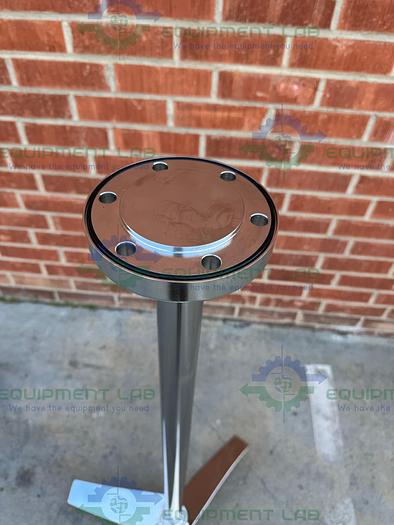 Used Schott AG  316 Stainless Steel Impeller 58" Height  x 6" Flange Fitting