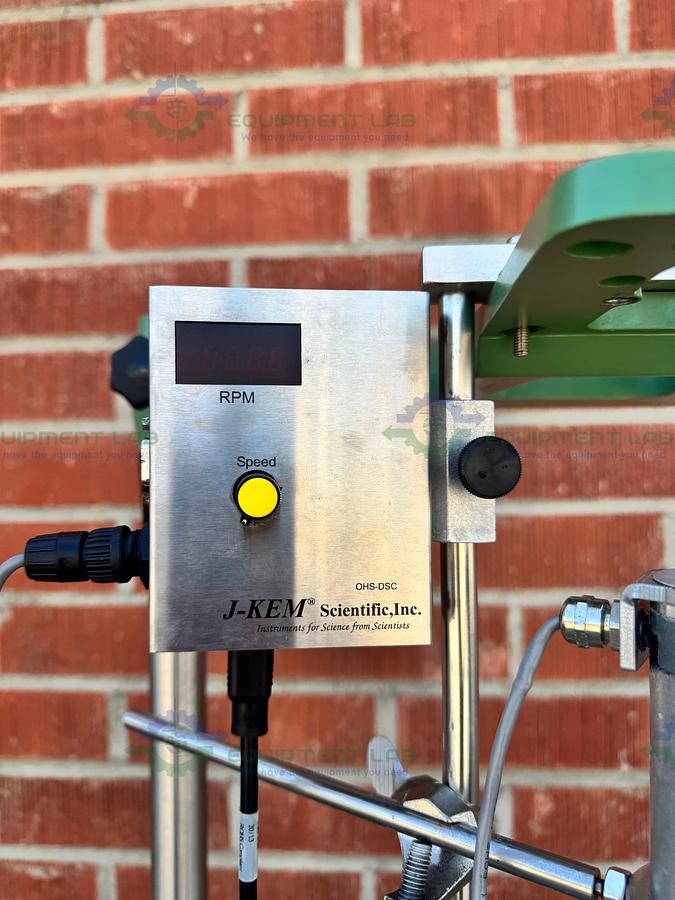 Used Chemglass 20 Liter Jacketed Glass Reactor w/ J-Kem Overhead Stirrer