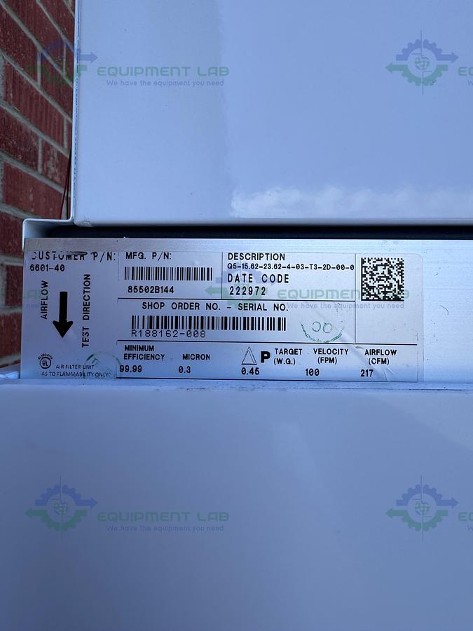 Used Terra Universal Storage Cabinet 25.75 x 16.75 x 61.5" w/ Whisper Filter / Blower